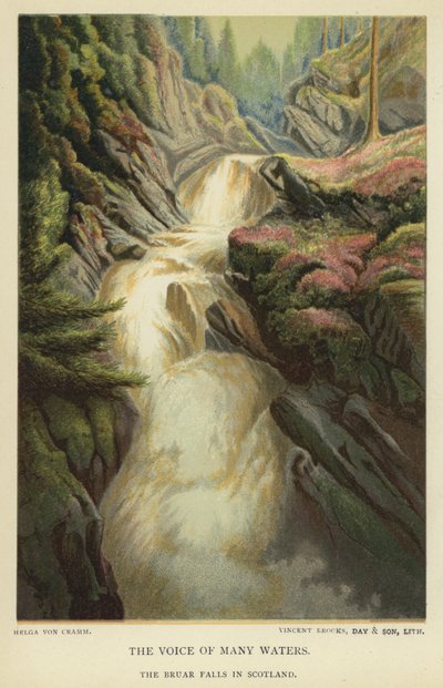 The Voice of Many Waters, the Bruar Falls in Scotland by Helga von Cramm